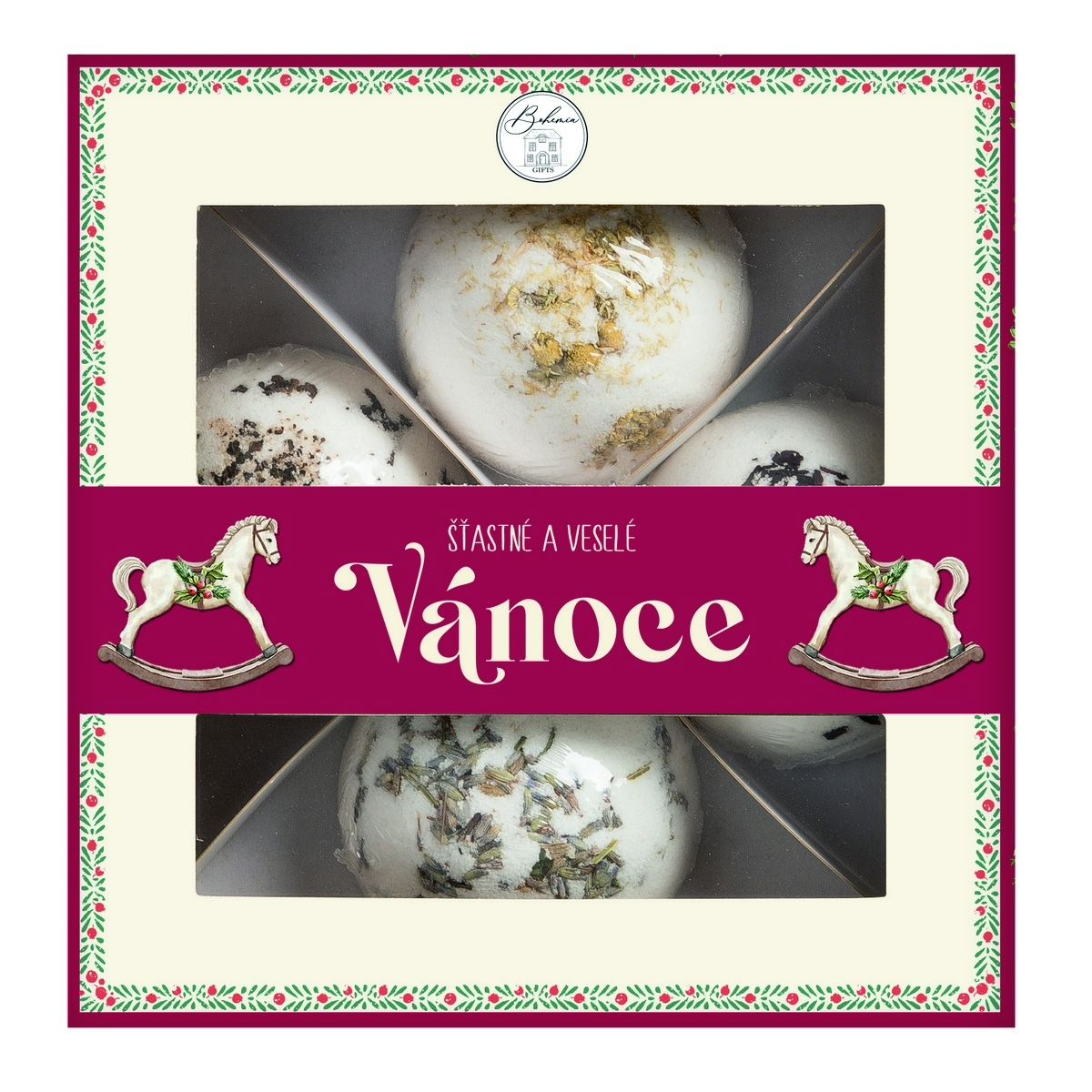 Bohemia Gifts Pralinky do kúpeľa - Vianoce