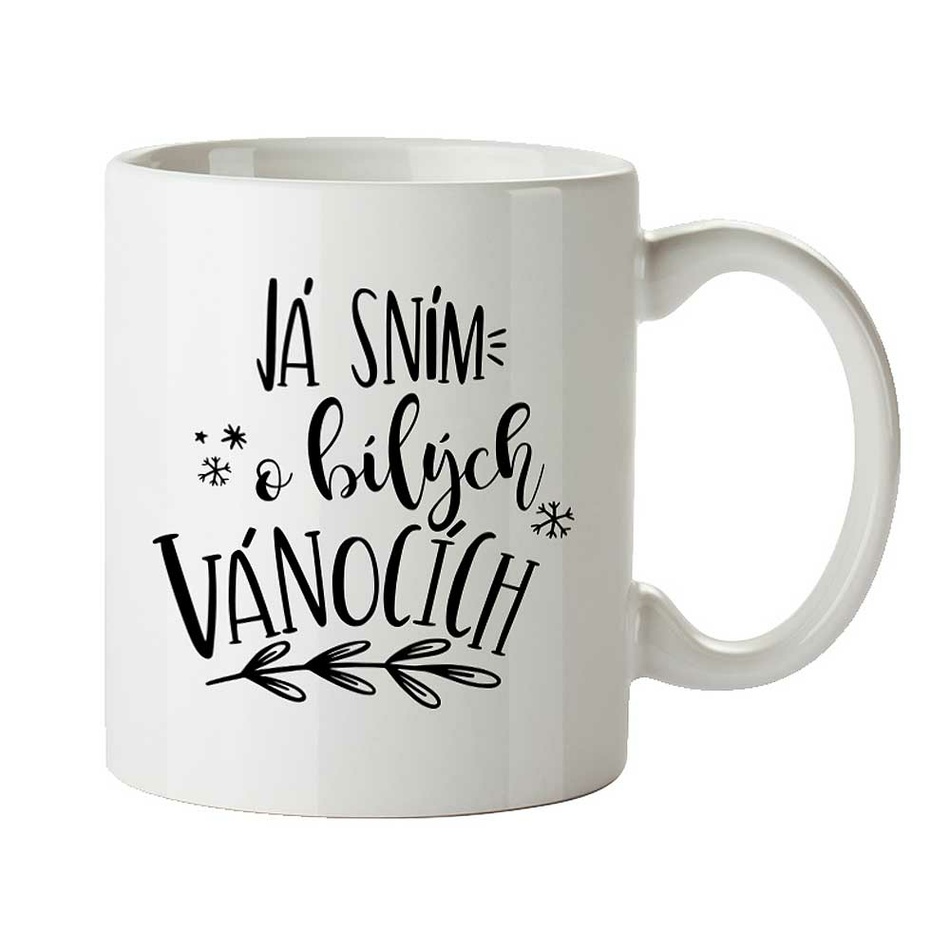 Bohemia Gifts Vianočný hrnček - Já sním o bílých Vánocích