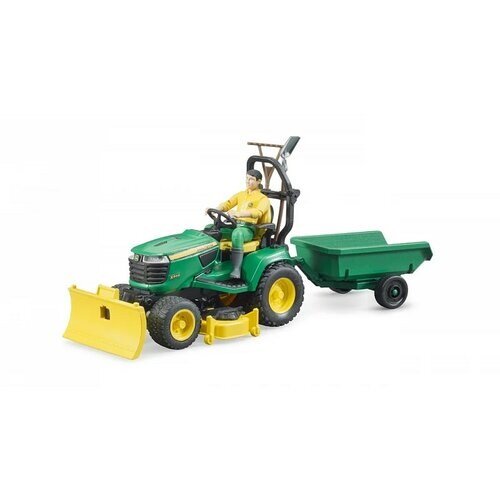 Bruder Traktor John Deere s prívesom a záhradníkom