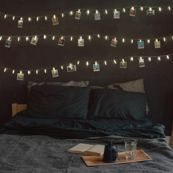 DecoKing Svetelná reťaz na fotografie teplá biela