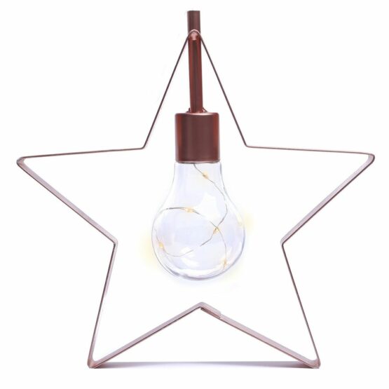 DecoKing Vianočná lampa Hviezdička teplá biela