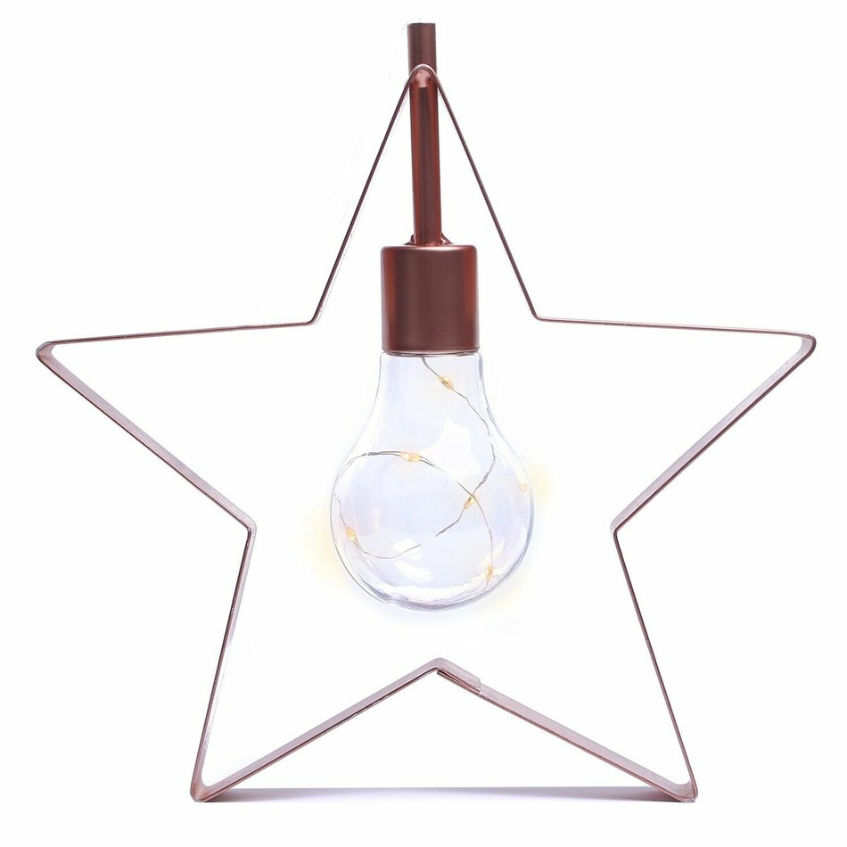 DecoKing Vianočná lampa Hviezdička teplá biela