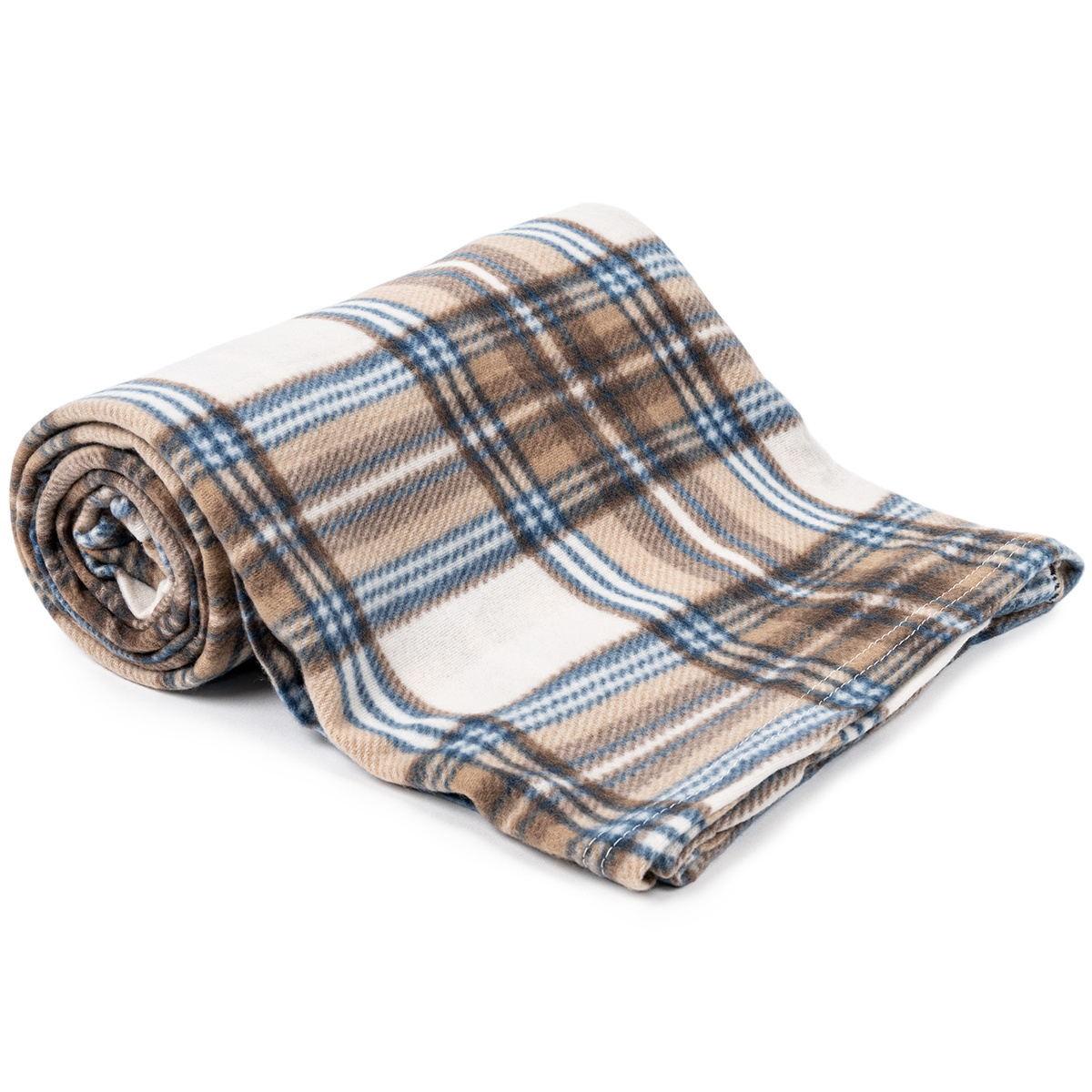 Jahu Deka fleece hnedomodrobiela