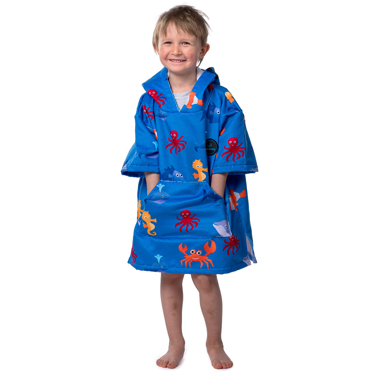 Towee Detské surf pončo Fishee blue