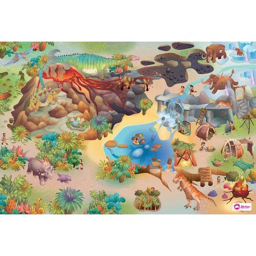 Domarex Detský koberček Little Hippo Dinosaury