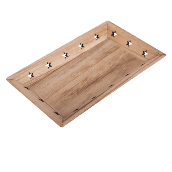 Drevený podnos Hviezdičky 33 x 19 x 3