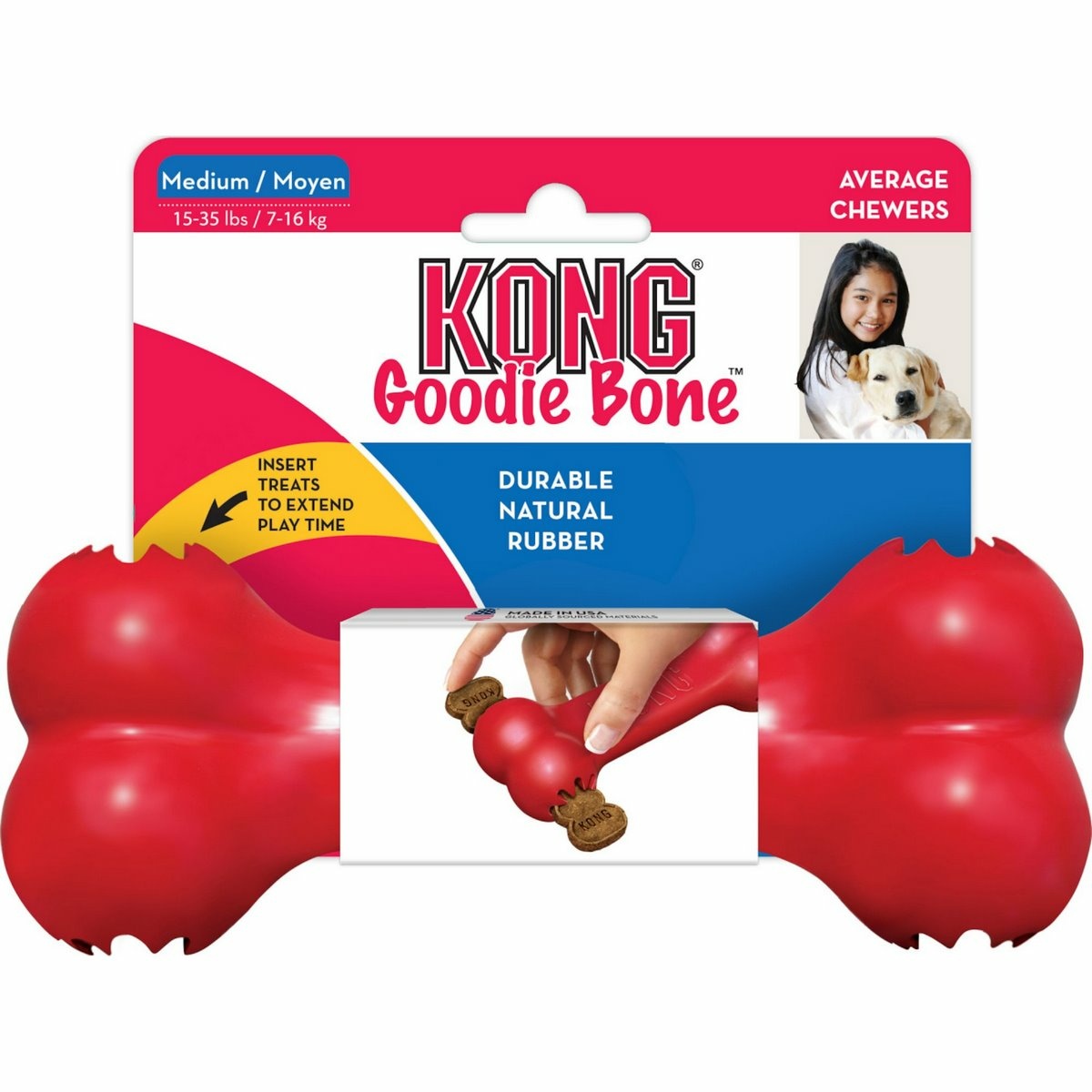 Flamingo Hračka Kong Goodie kosť
