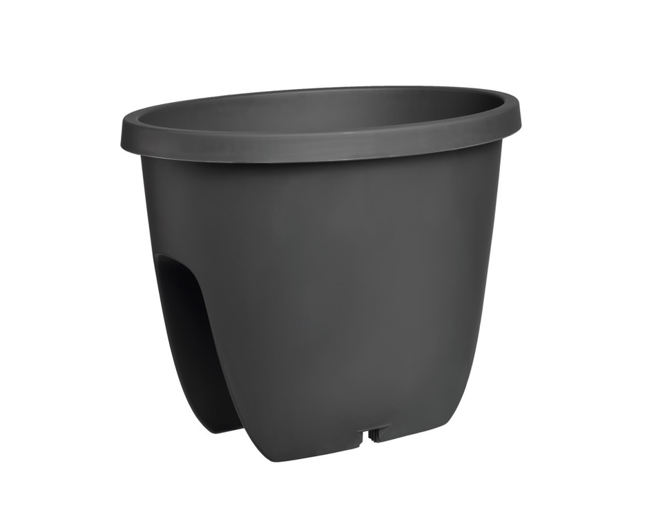 Gardenico Balkónový kvetináč na zábradlie Balconia OVI antracit