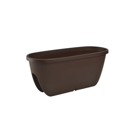 Gardenico Balkónový kvetináč na zábradlie Balconia OVI hnedá