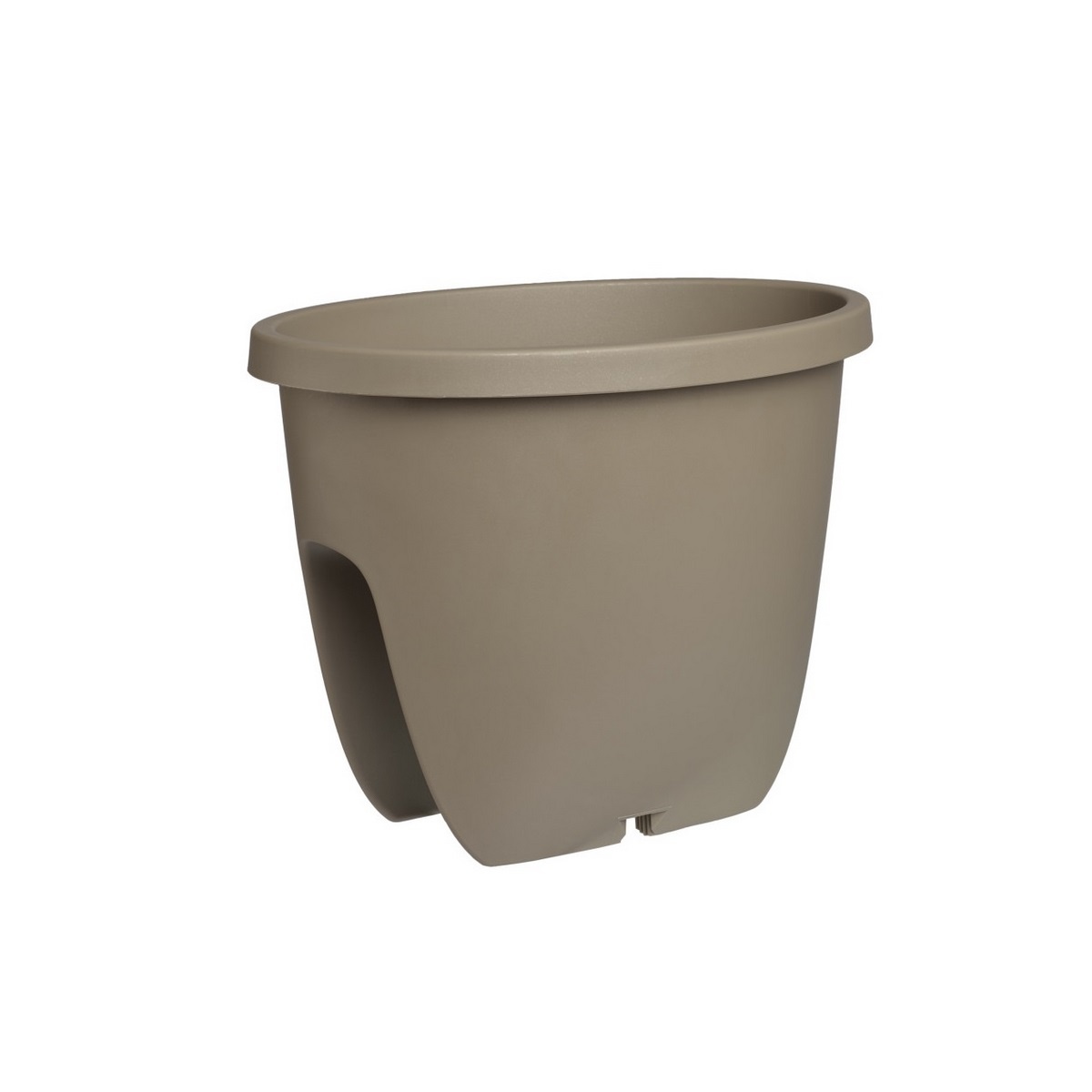 Gardenico Balkónový kvetináč na zábradlie Balconia OVI taupe