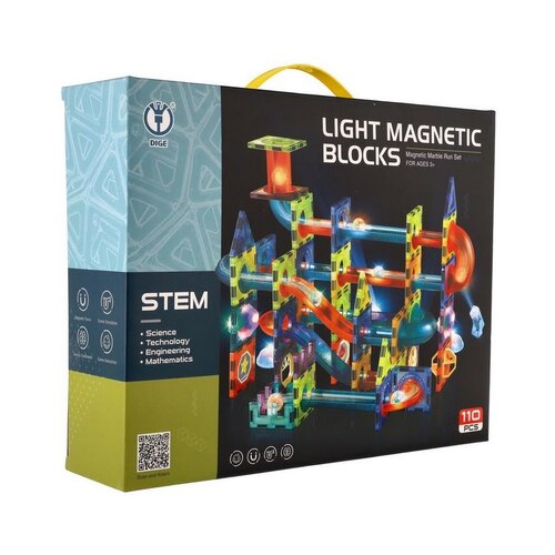 Guľôčková dráha magnetická plast 110  ks