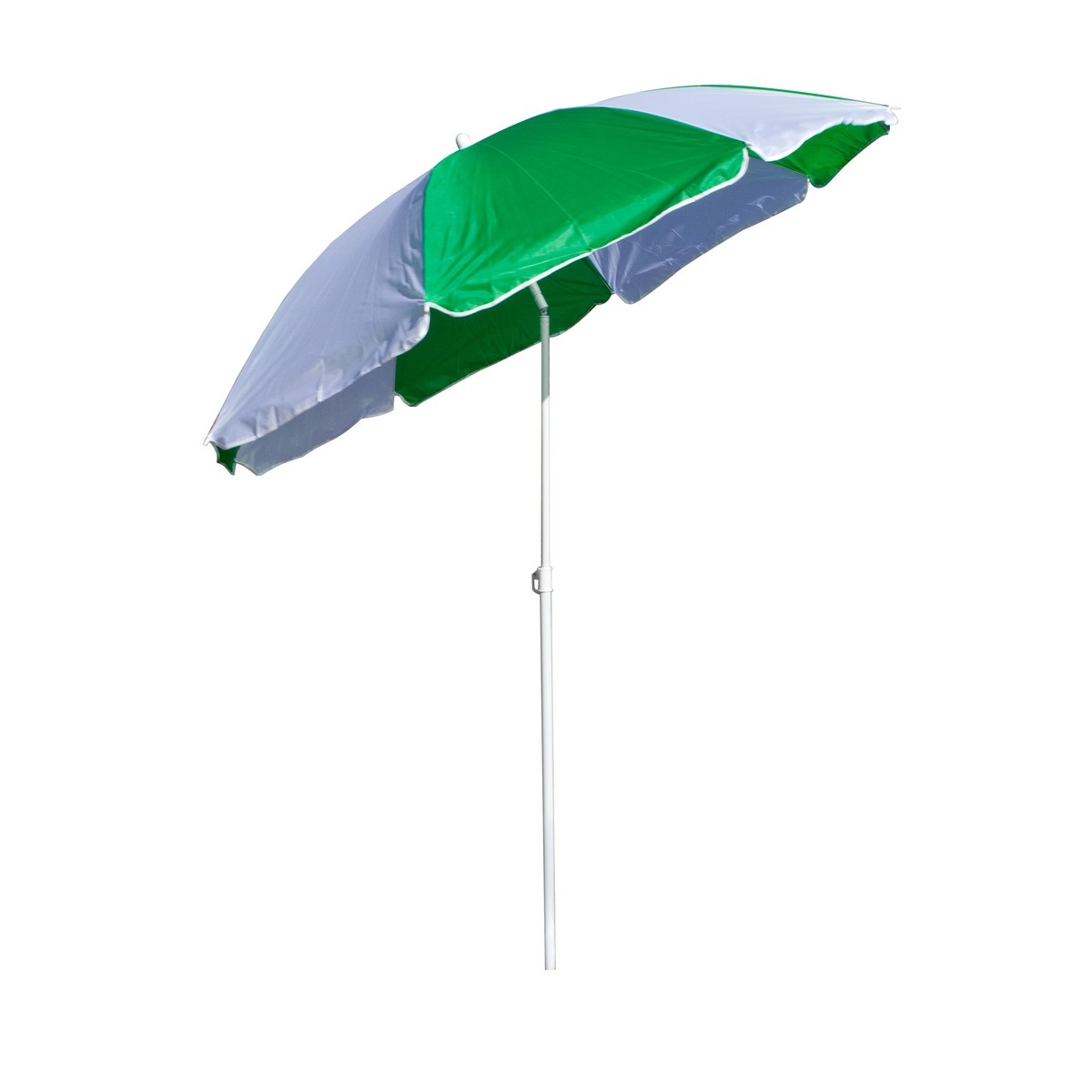 Happy Green Plážový slnečník s kĺbom Strip 180 cm