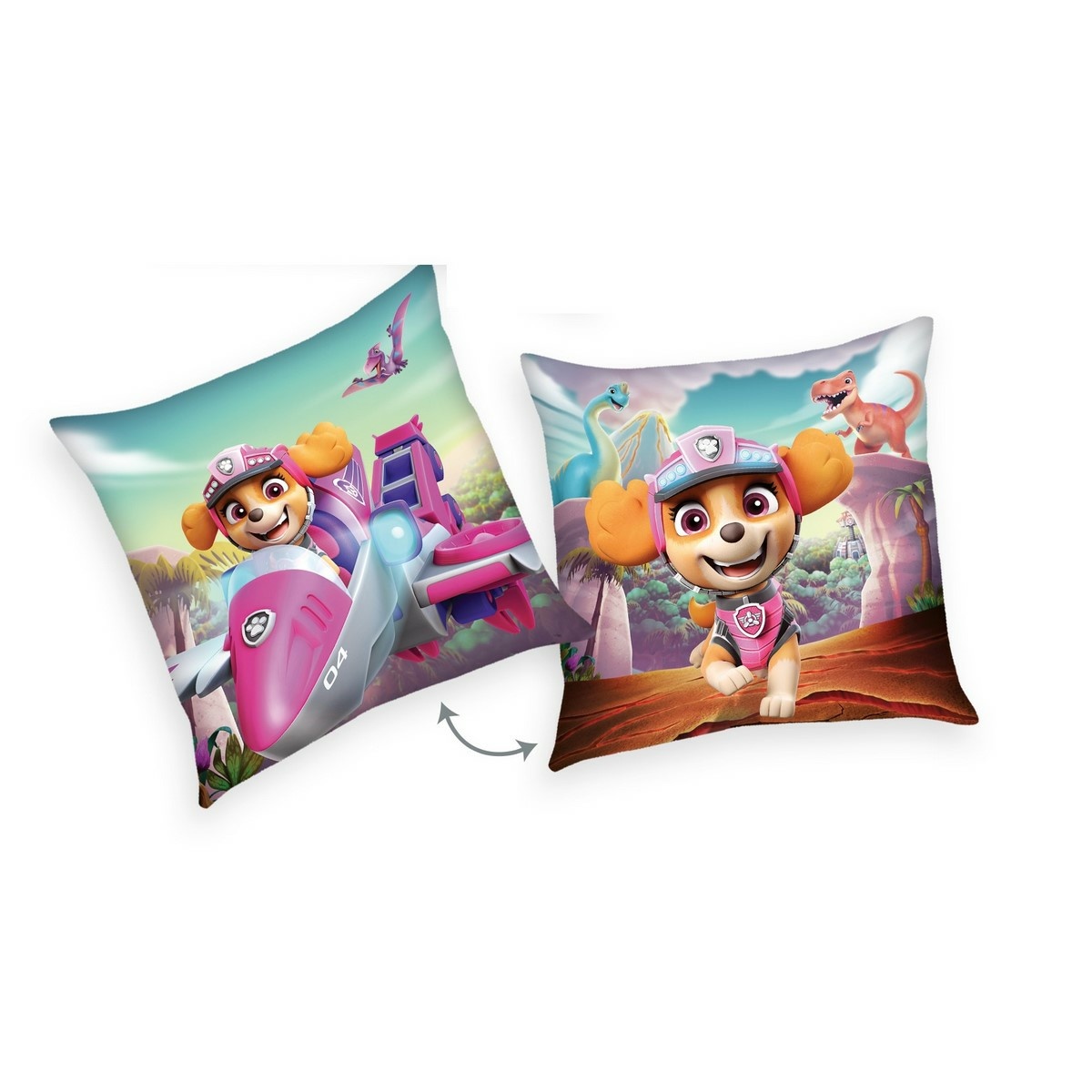 Herding Vankúšik Paw Patrol Dino Rescue ružová