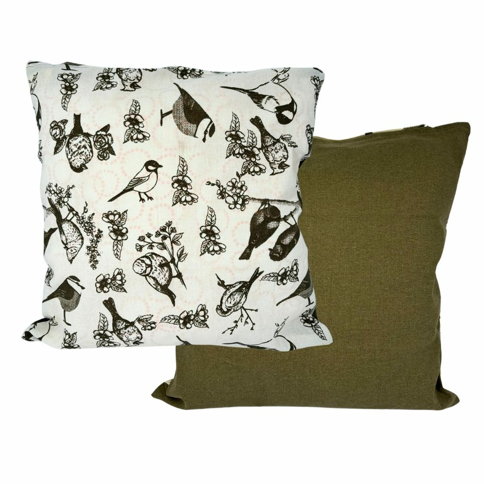 Home Elements Obliečka na vankúšik Vtáčiky