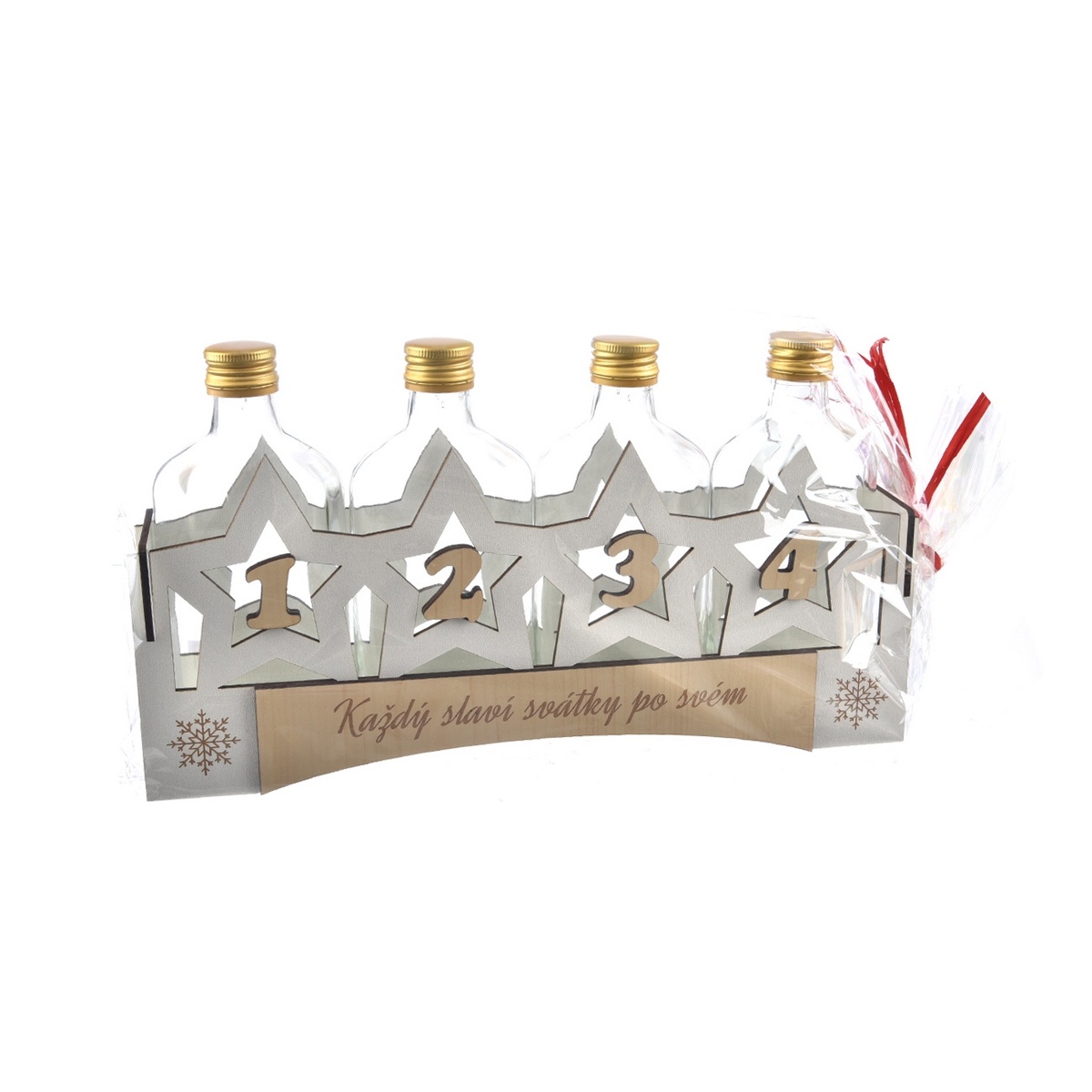 InDecor Sklenená dekorácia Advent bottles