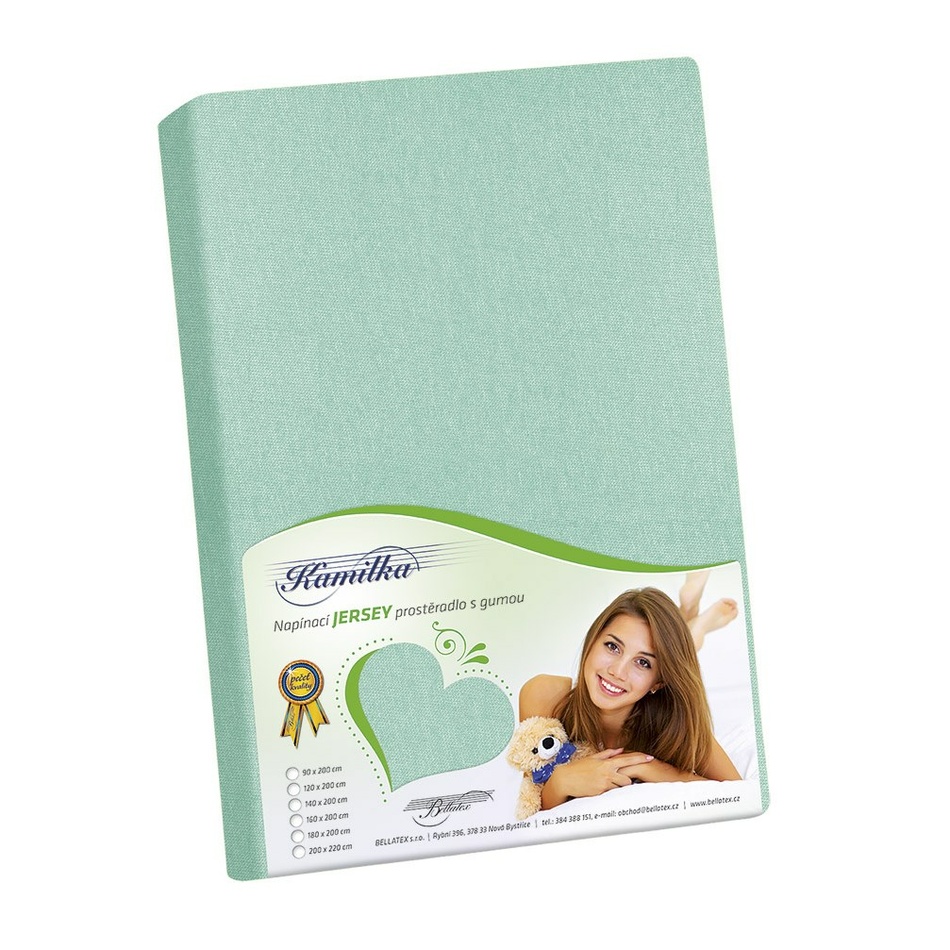Bellatex Jersey prestieradlo Kamilka svetlozelená