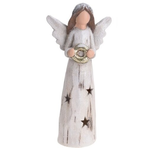 Keramický LED anjel Nativity I