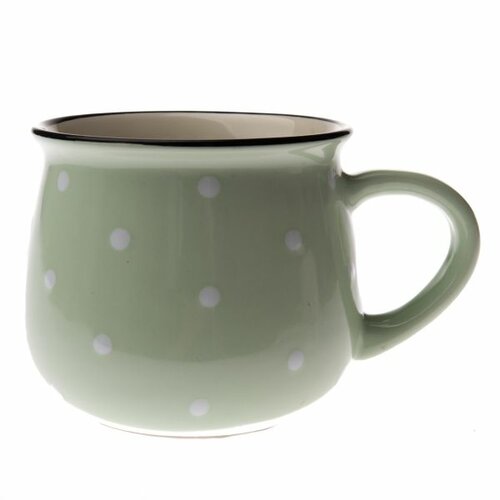 Keramický hrnček s bodkami 390 ml