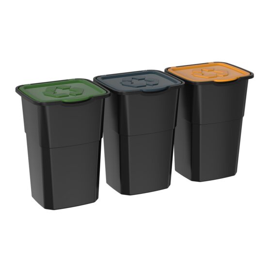 Kôš na triedený odpad Eco 3 Master 50 l BLACK