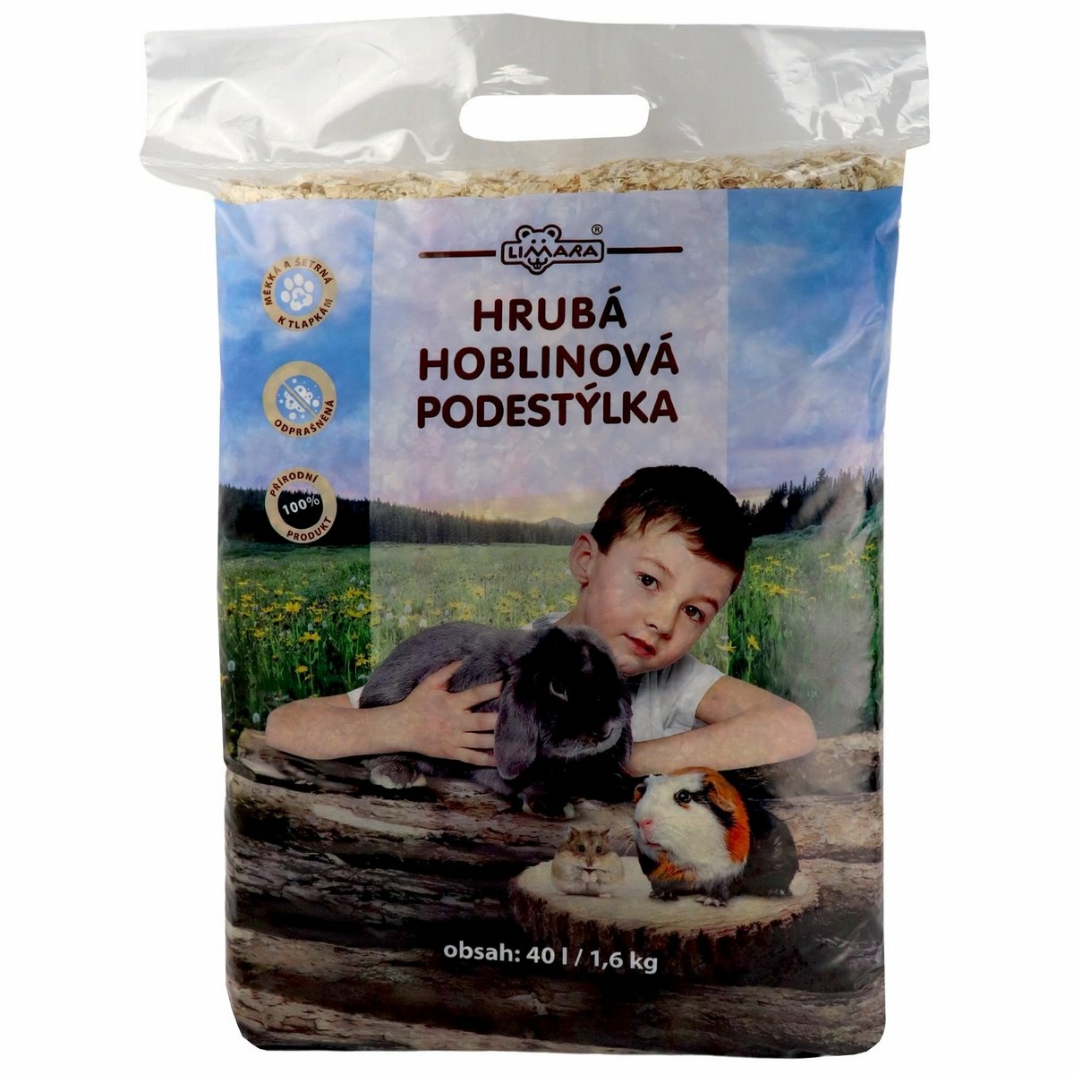 LIMARA Hrubá hoblinová podstielka 40l/1