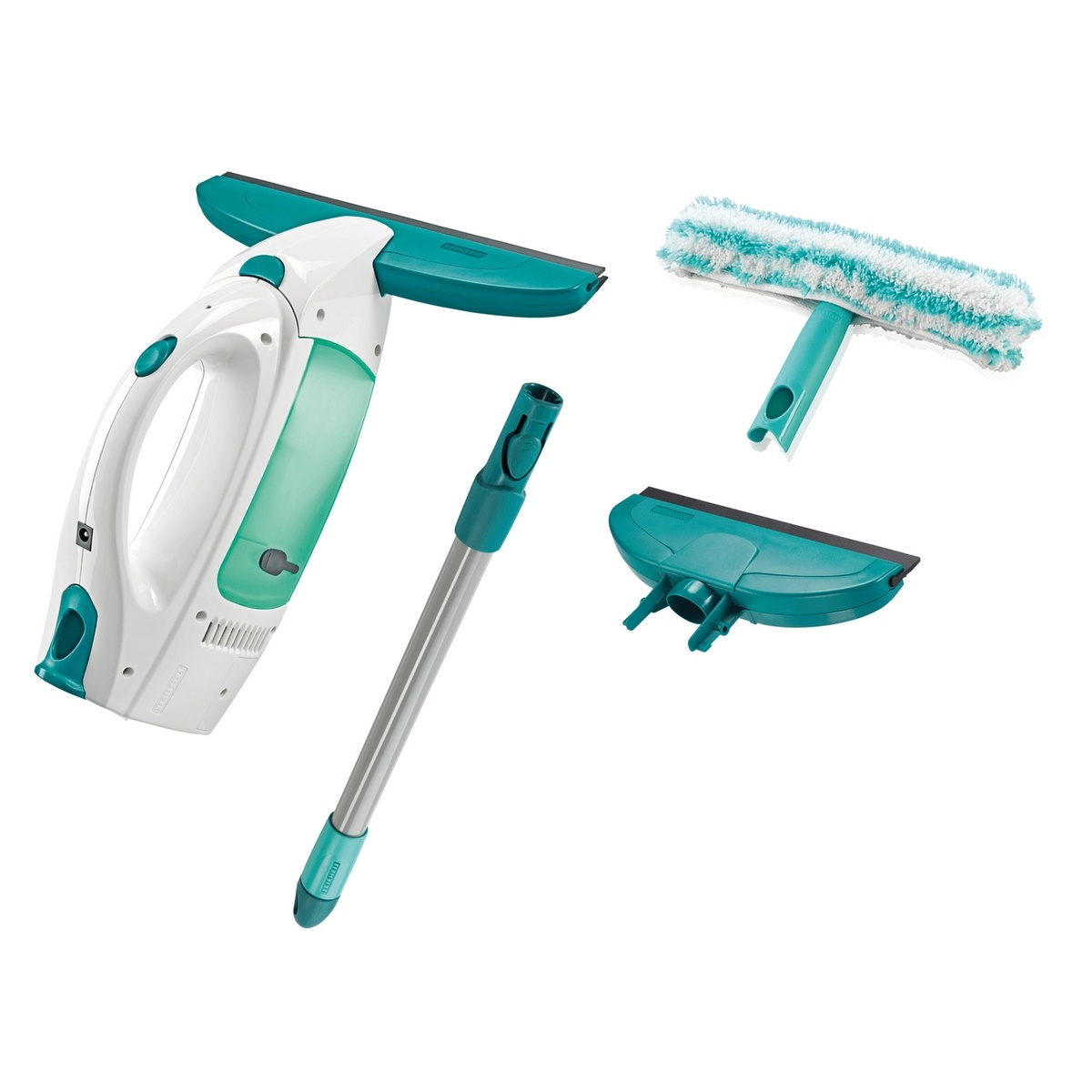 Leifheit 51016 Vysávač na okná Window Cleaner s mopom a 43 cm tyčou + Sacie hubica 17 cm čierna