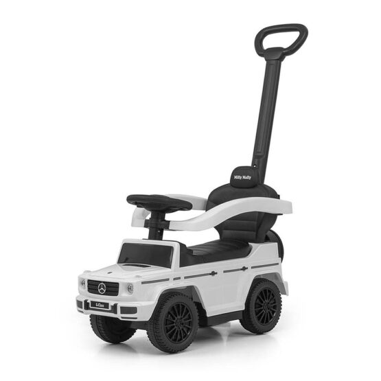 Milly Mally Odrážadlo s vodiacou tyčou Mercedes G350d biela