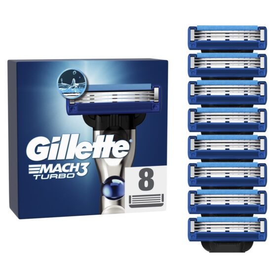 Náhradné hlavice Gillette Mach3 Turbo
