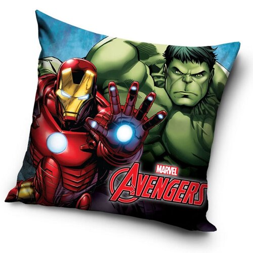 Carbotex Obliečka na vankúšik Avengers Hulk a Iron-Man