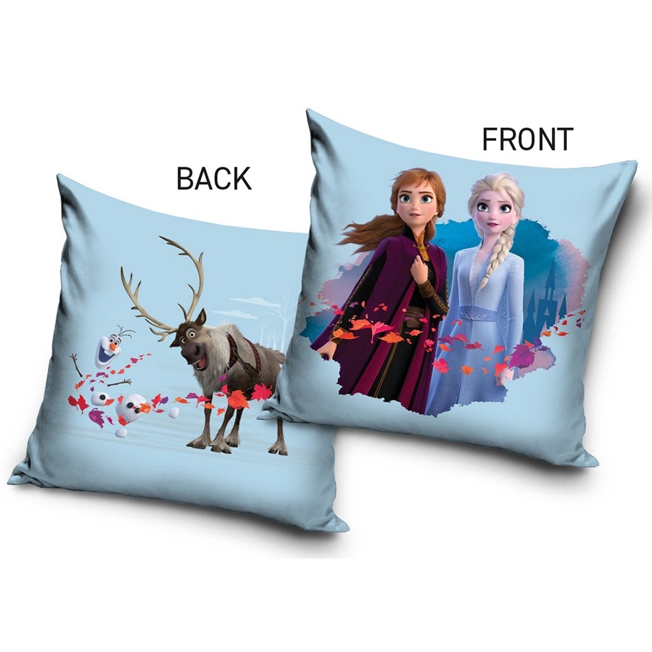 Carbotex Obliečka na vankúšik Ľadové Kráľovstvo Anna Elsa Sven a Olaf