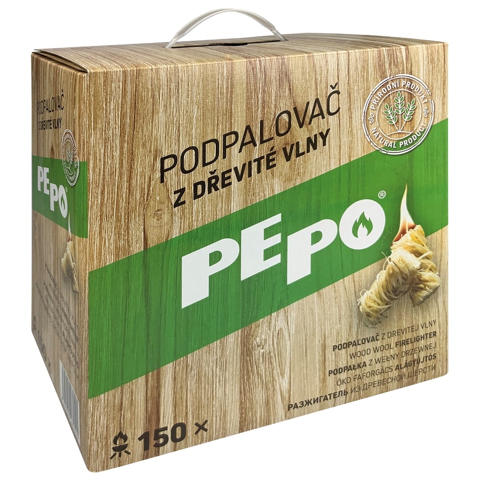 PE-PO Podpaľovač z drevitej vlny
