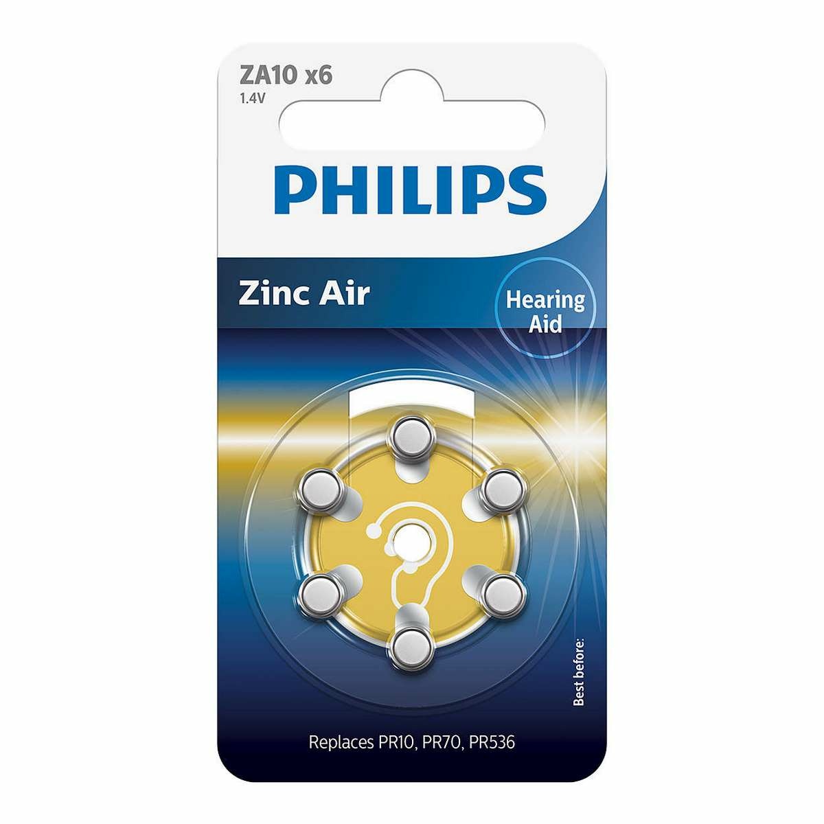 Philips Batérie do načúvadiel ZA10 1