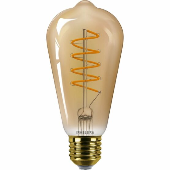 Philips LED filament žiarovka E27 ST64 4W (25W) 1800K stmievateľná