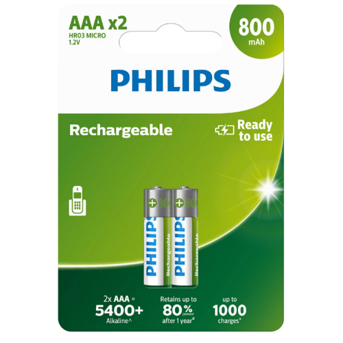 Philips Nabíjacia batéria AAA 1