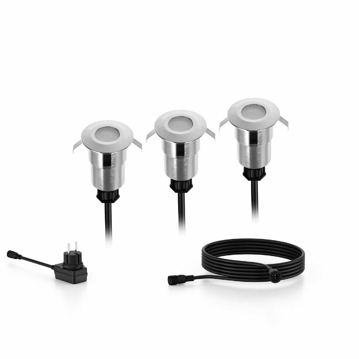 Philips Spore GardenLink vonkajšie nízkonapätové zemné svietidlo 3x LED 1W 2700K 24V