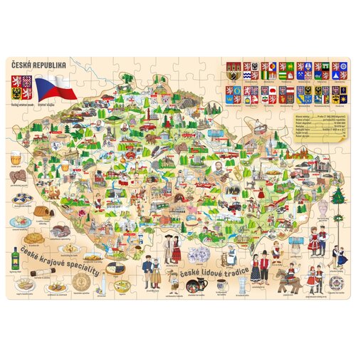 Popular Puzzle Mapa Českej republiky
