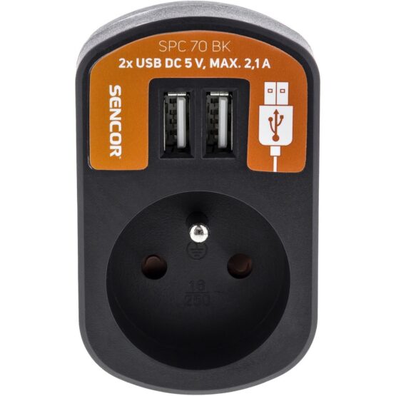 Retlux RPC 70 BK Zásuvka čierna