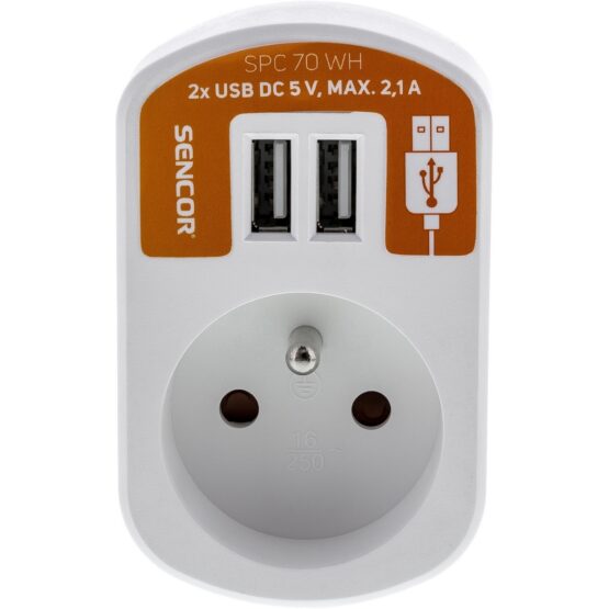 Retlux RPC 70 WH Zásuvka biela