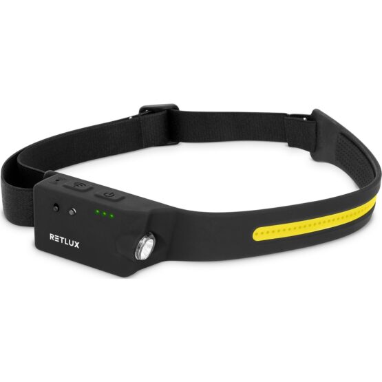 Retlux RPL 700 Športová nabíjacia LED COB čelovka