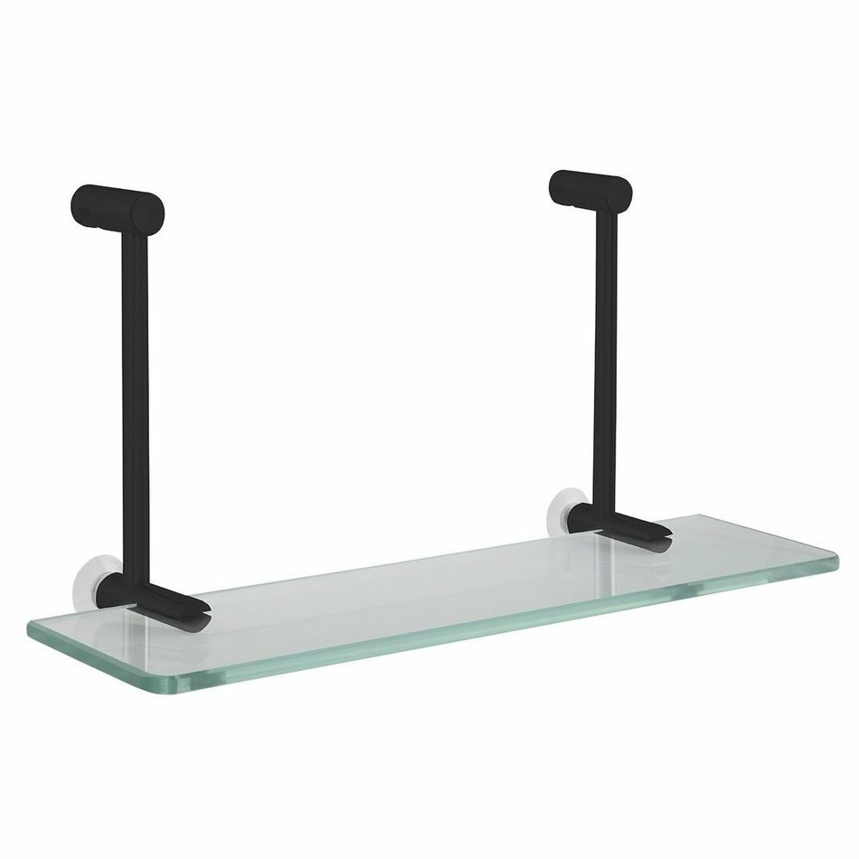 SAPHO 1301-15B závesná sklenená polička na sprchovú zástenu 40 x 18 x 12
