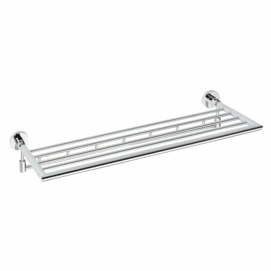 SAPHO XR422 X-Round polička na uteráky výklopná s hačikmi 65 cm