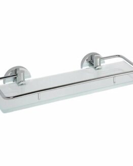 SAPHO XR607 X-Round E sklenená polička s výklopnou hrazdou 30 x 13 cm