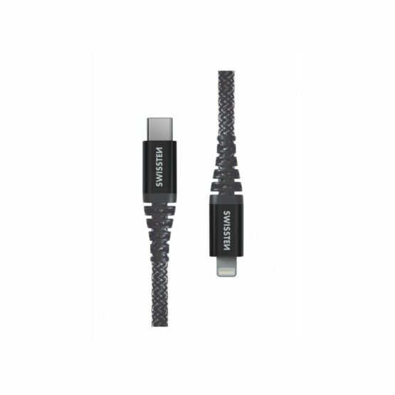SWISSTEN Nabíjací kábel kevlarový USB-C Lightning