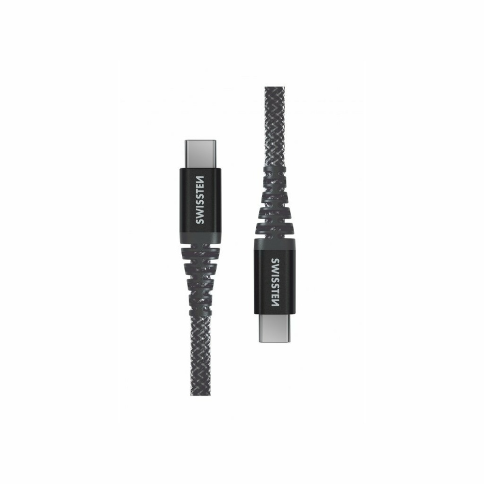 SWISSTEN Nabíjací kábel kevlarový USB-C USB-C