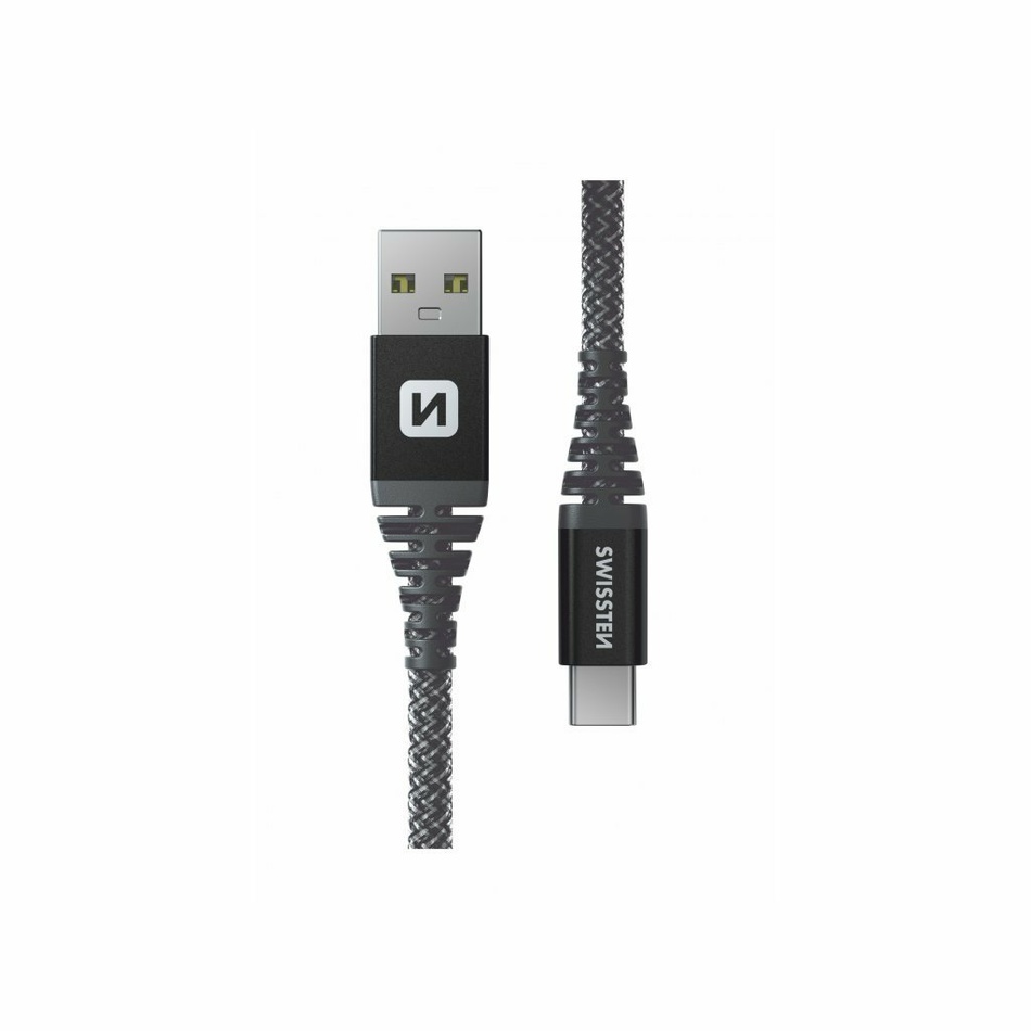 SWISSTEN Nabíjací kábel kevlarový USB USB-C
