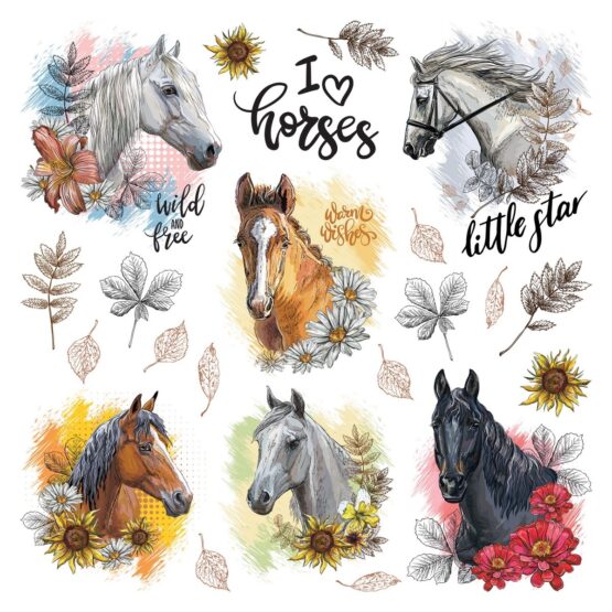 Samolepiaca dekorácia Horses