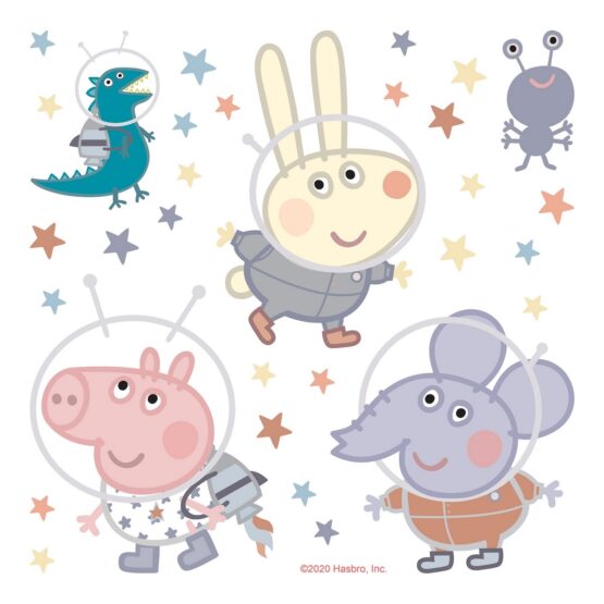 Samolepiaca dekorácia Peppa pig Space