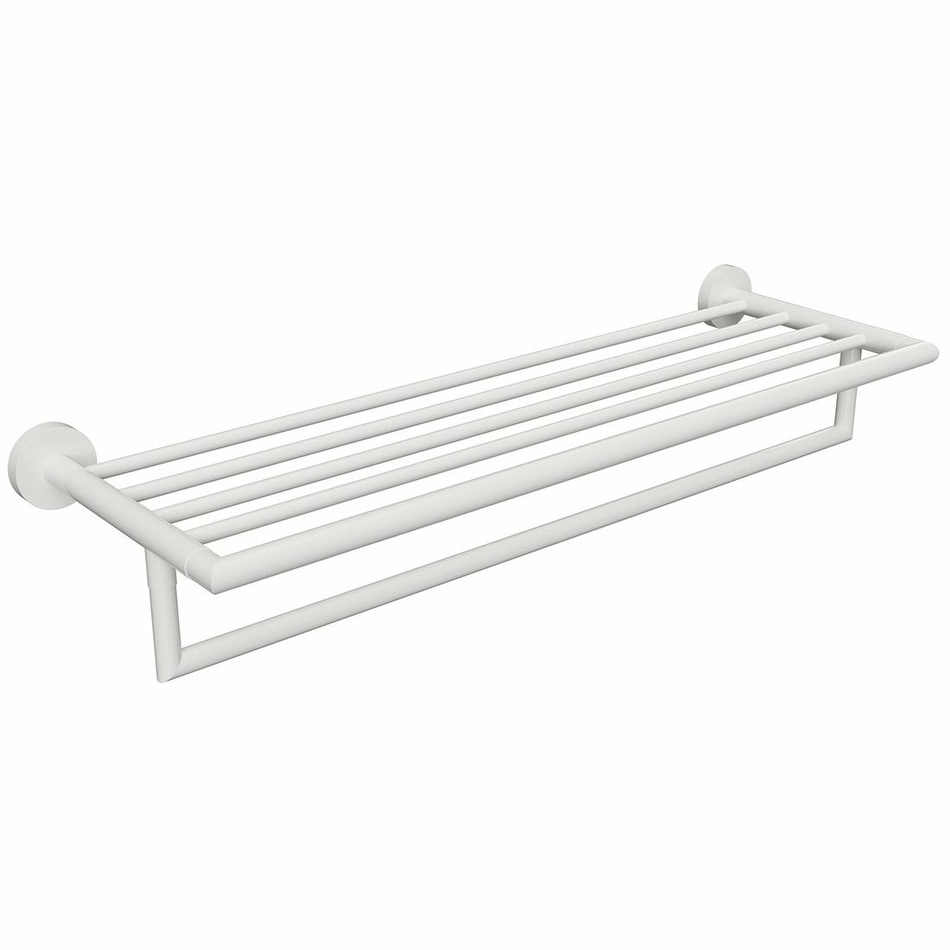 Sapho XR421W X-Round White polička na uteráky s hrazdou 55 x 26