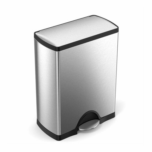 Simplehuman Obdĺžnikový pedálový kôš na triedený odpad 46 l