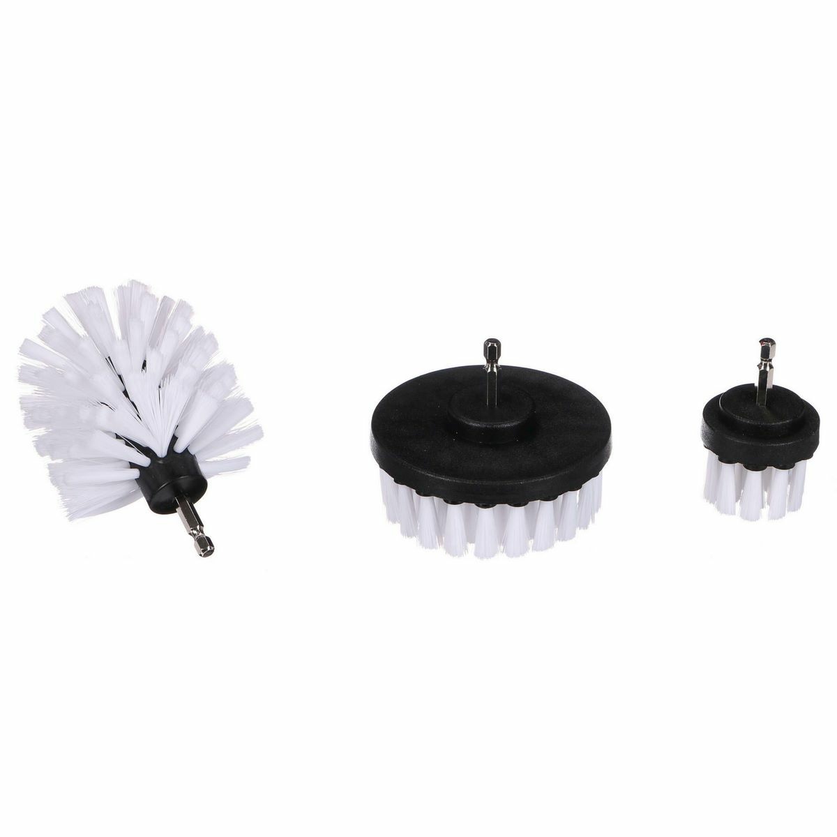 Sixtol Sada kief na vŕtačku na čistenie auta CAR DETAILING DRILL BRUSH 3 SOFT