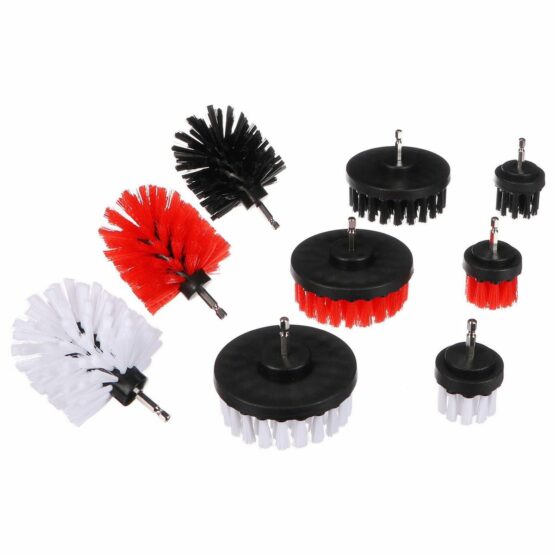 Sixtol Sada kief na vŕtačku na čistenie auta CAR DETAILING DRILL BRUSH 9